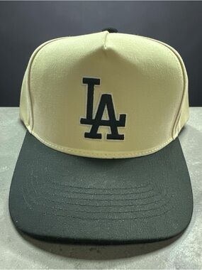 Source Unknown Yellow and Black LA Baseball Cap
